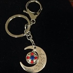SOLD! Love you to the moon and back keychain